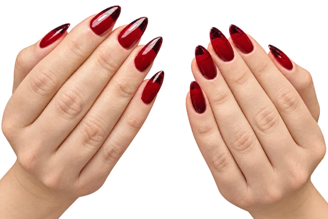 Client with bold nails